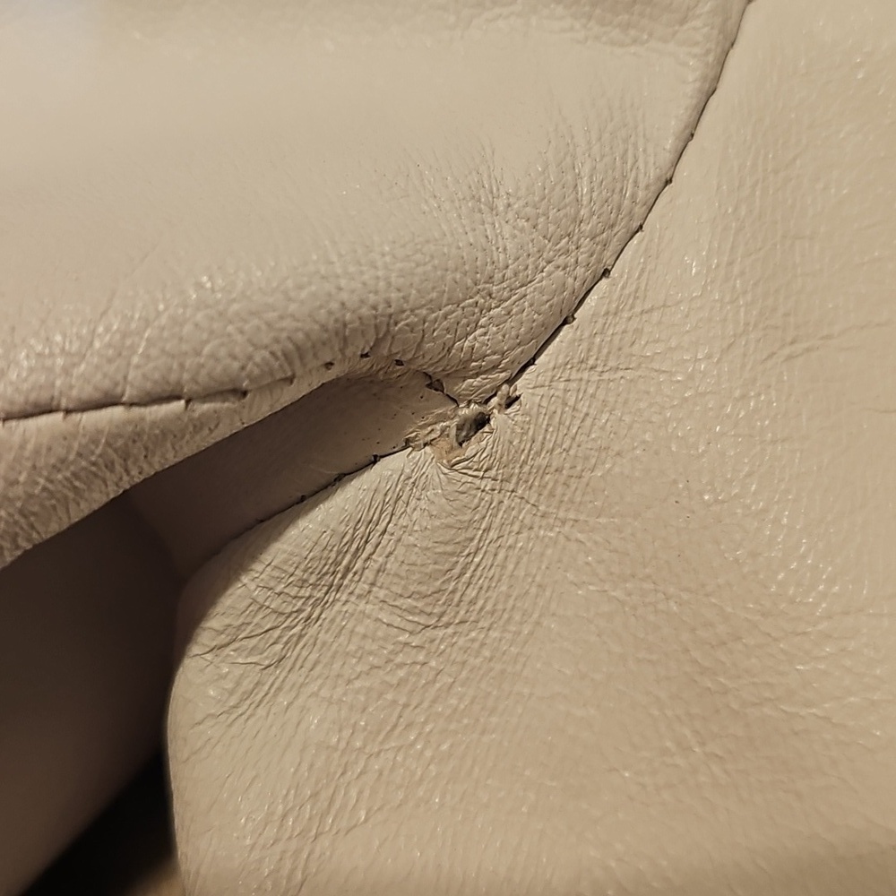 Women's White Italian Leather Jacket - Picture 10 of 17